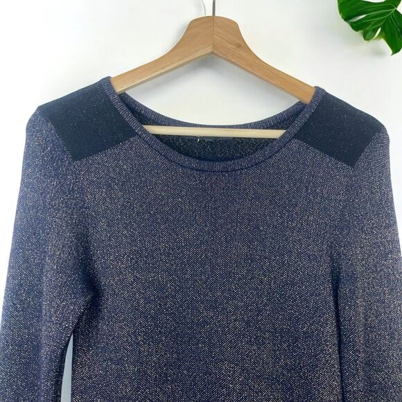 Maje Palerme Lurex Shimmer Knit Sweater Dress - Picture 4 of 10